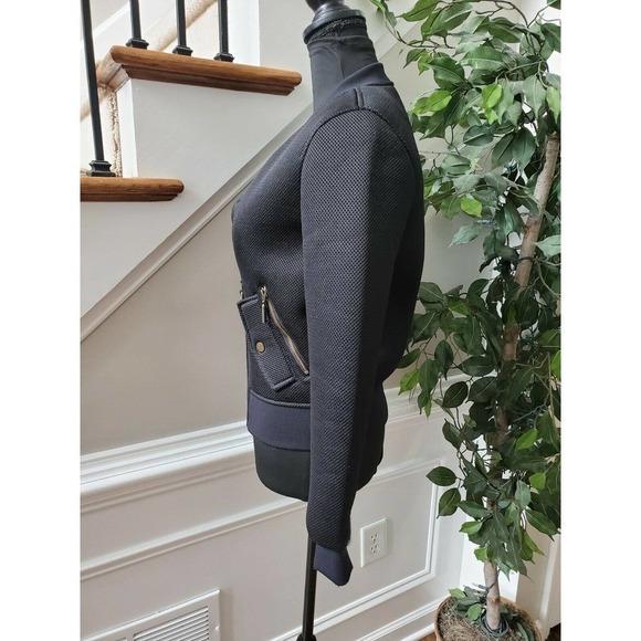 Intropia Womens Black 100% Polyester Long Sleeve Front Full Zip Casual Jacket 34 - Picture 5 of 12